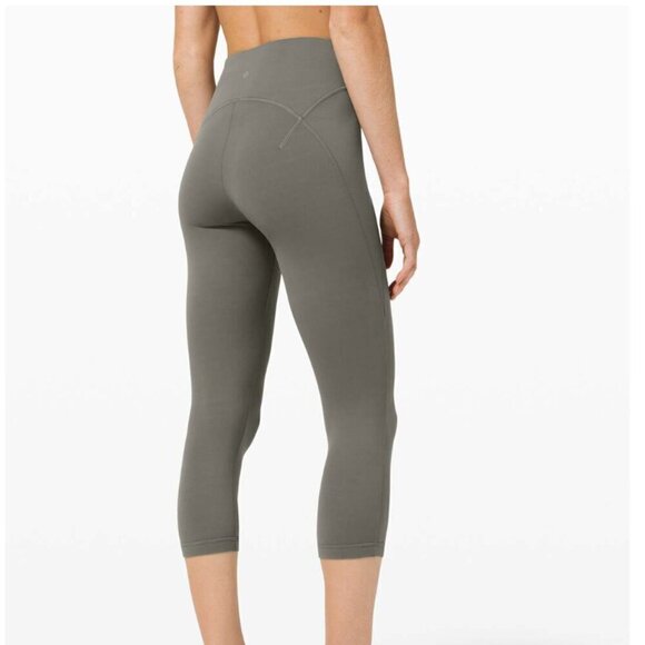 Lululemon Get Centred High Rise Crop 21" Grey Sage - Picture 5 of 5